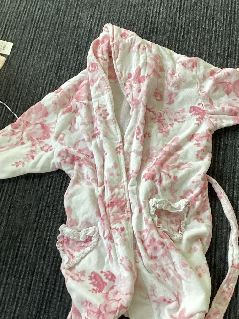 Love shack fancy x Pottery Barn Teen Pink Floral Hooded women’s Robe